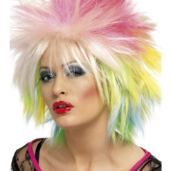 80's Attitude Pruik Regenboog -Feestkleding Winkel 600x800 1199