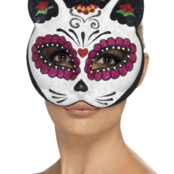 Sugar Skull Cat Masker
