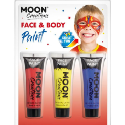Moon Creations Face & Body Paint Rood/Geel/Blauw