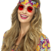 Hippie Bril Rood -Feestkleding Winkel 600x800 1242
