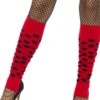 Beenwarmers Rood/Zwart Gestipt -Feestkleding Winkel 600x800 1326