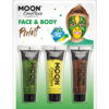 Moon Creations Face & Body Paint Geel/Groen/Bruin -Feestkleding Winkel 600x800 1335