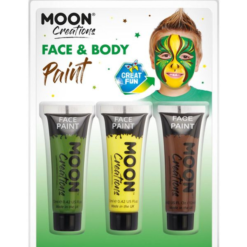 Moon Creations Face & Body Paint Geel/Groen/Bruin
