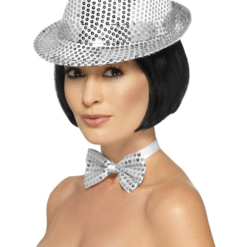 Sequin Hoed Zilver Unisex