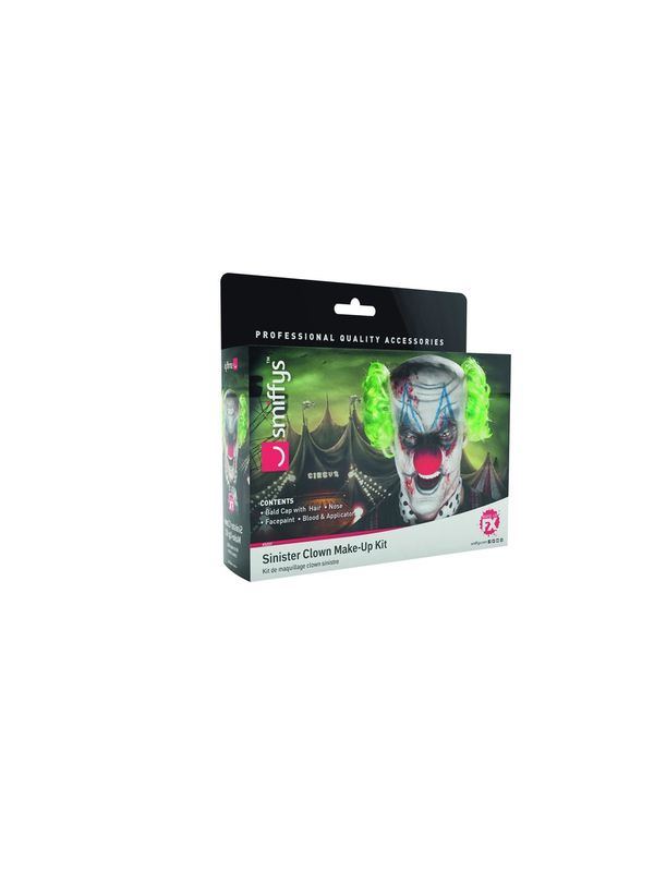 Sinister Clown Make-Up Kit 4 Sinister Clown Make-Up Kit - Afbeelding 2