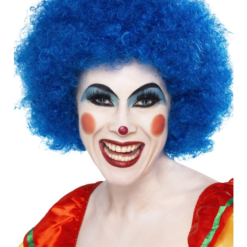 Crazy Clown Pruik Blauw