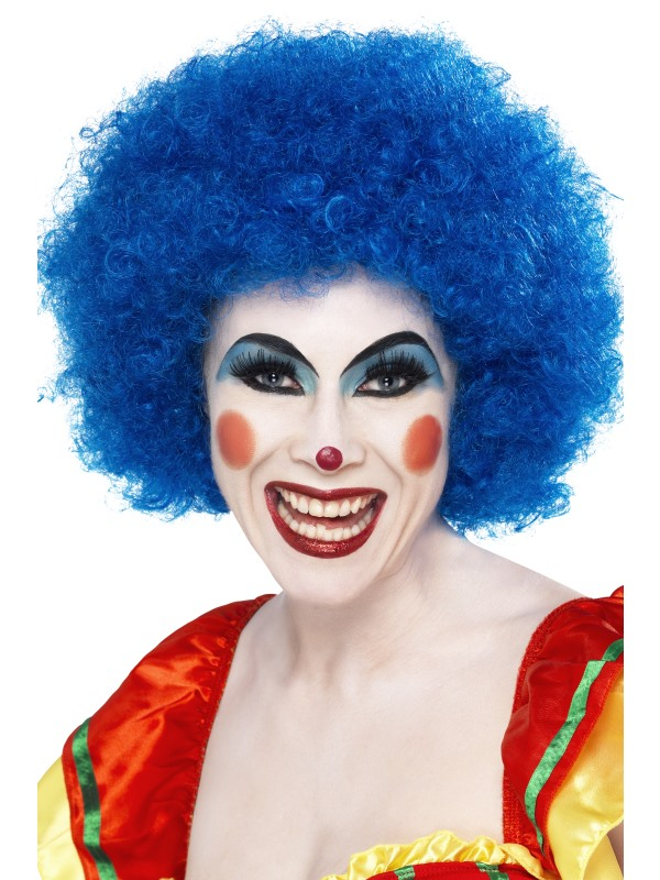 Crazy Clown Pruik Blauw 3 Crazy Clown Pruik Blauw