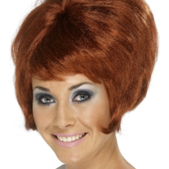 Auburn Bruine 60's Beehive Pruik