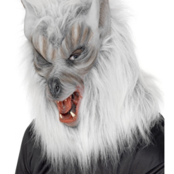 Zilver Weerwolf Halloween Masker