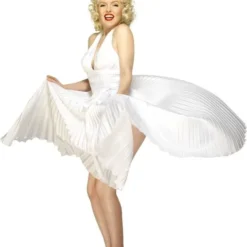 Top Kwaliteit Marilyn Monroe Witte Halterjurk 7 Top Kwaliteit Marilyn Monroe Witte Halterjurk -Feestkleding Winkel 600x800 164
