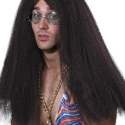 Hippie Bruine Lange Pruik -Feestkleding Winkel 600x800 1884