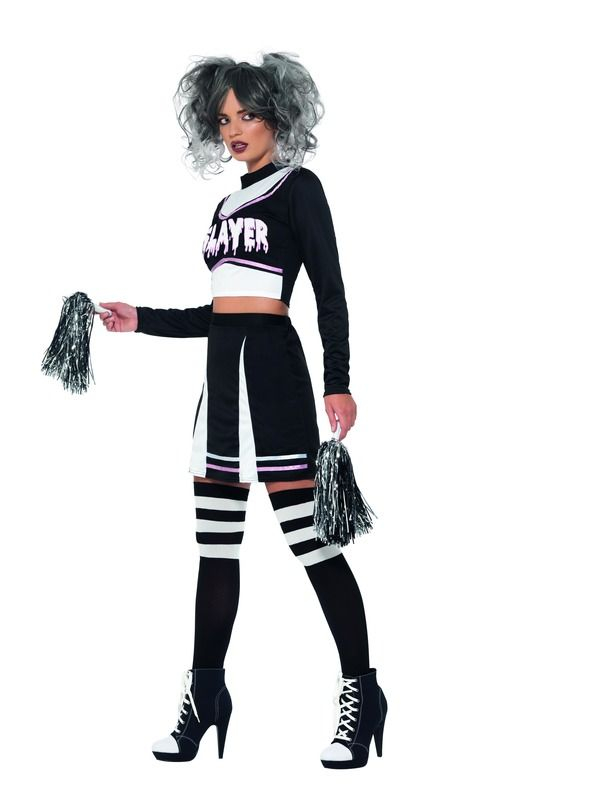 Fever Gothic Cheerleader Kostuum 5 Fever Gothic Cheerleader Kostuum - Afbeelding 3