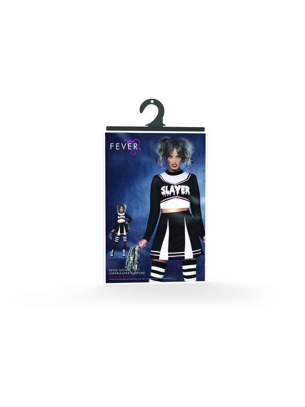 Fever Gothic Cheerleader Kostuum 6 Fever Gothic Cheerleader Kostuum - Afbeelding 4