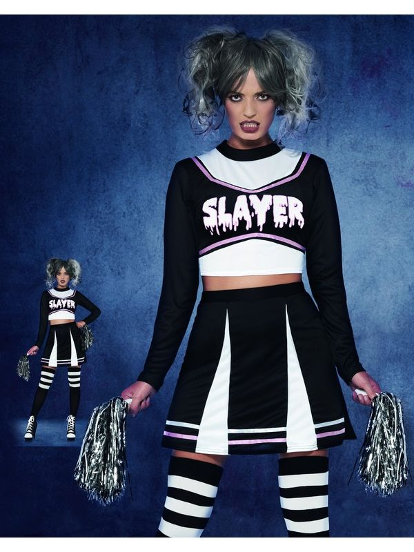 Fever Gothic Cheerleader Kostuum 7 Fever Gothic Cheerleader Kostuum - Afbeelding 5