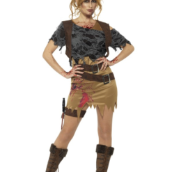 Deluxe Zombie Huntress Kostuum