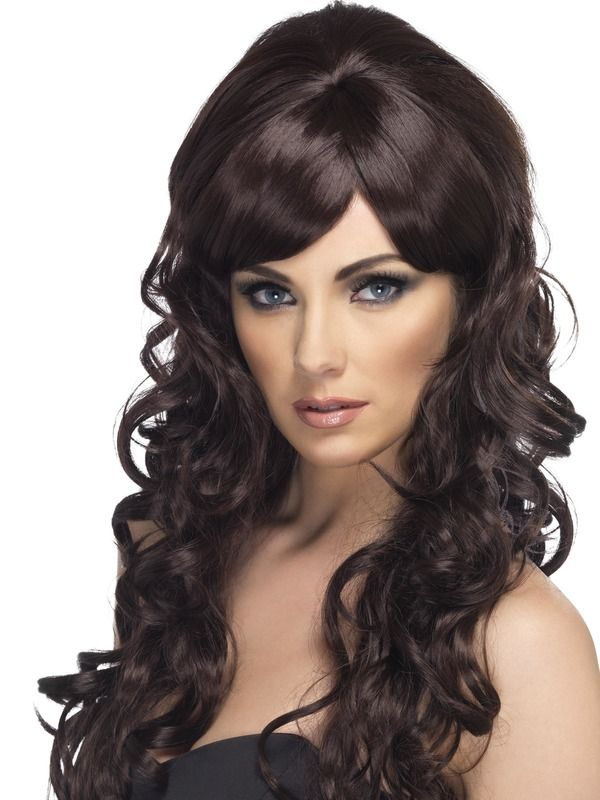 Pop Starlet Pruik Bruin 3 Pop Starlet Pruik Bruin