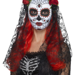 Day Of The Dead Senorita Masker Met Sluier