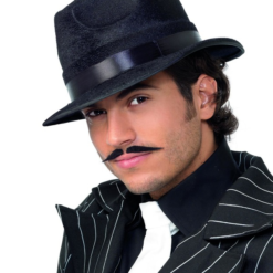 Fedora Zwarte Gangster Hoed -Feestkleding Winkel 600x800 2255