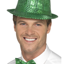 Sequin Trilby Hoed Groen Unisex -Feestkleding Winkel 600x800 2297