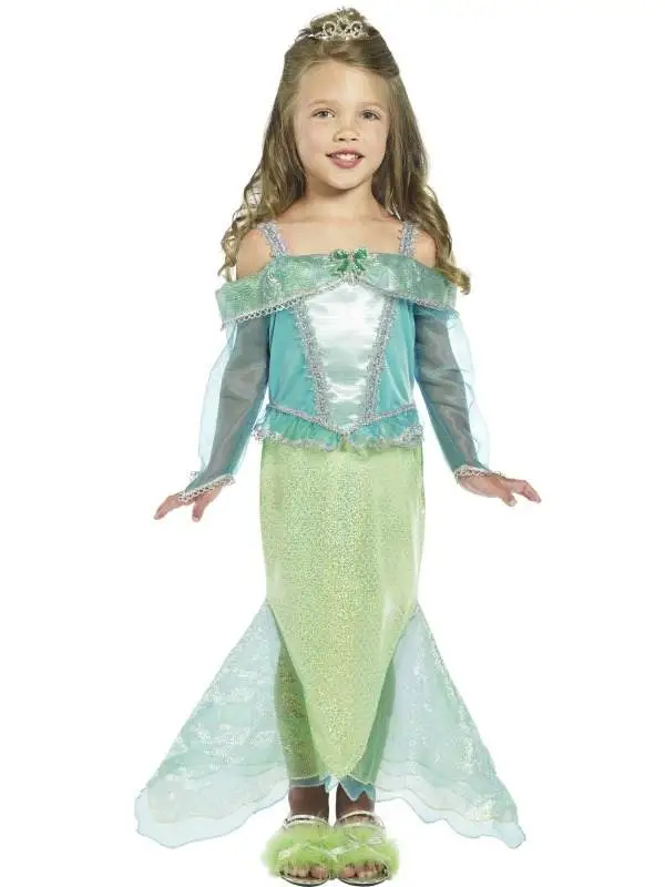 Zeemeermin Prinses Meisjes Kostuum 3 Zeemeermin Prinses Meisjes Kostuum