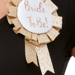 Deluxe Glitter Bride To Be Rosette