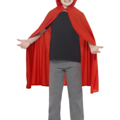 Hooded Cape Rood Kinder -Feestkleding Winkel 600x800 2492