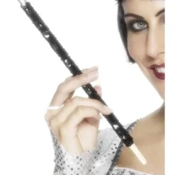 Zwarte Sigarettenhouder Met Glitters