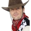 Bruine Suede Cowboyhoed -Feestkleding Winkel 600x800 2603