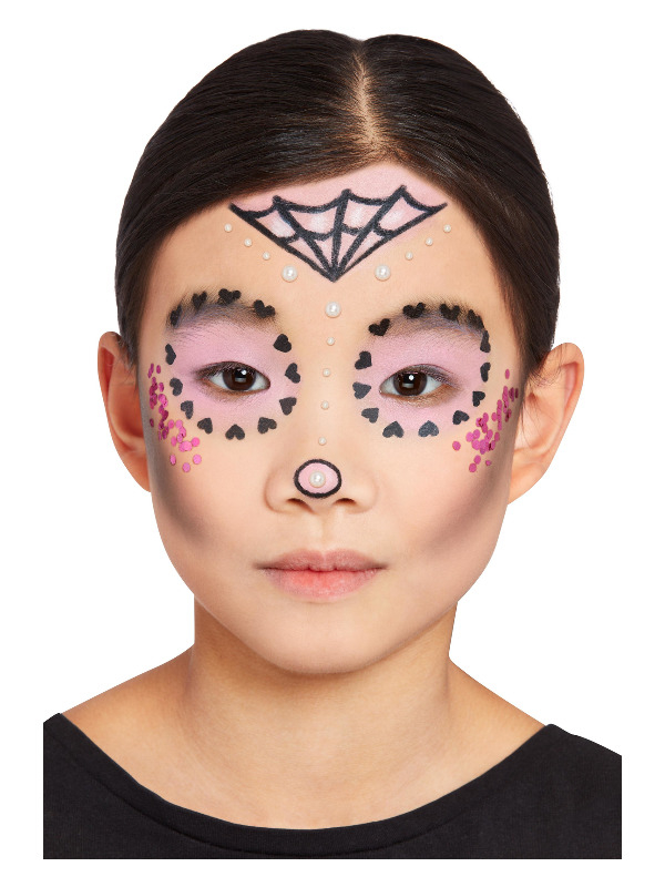 Day Of The Dead Pastel Make-Up Kit Kids 4 Day Of The Dead Pastel Make-Up Kit Kids - Afbeelding 2