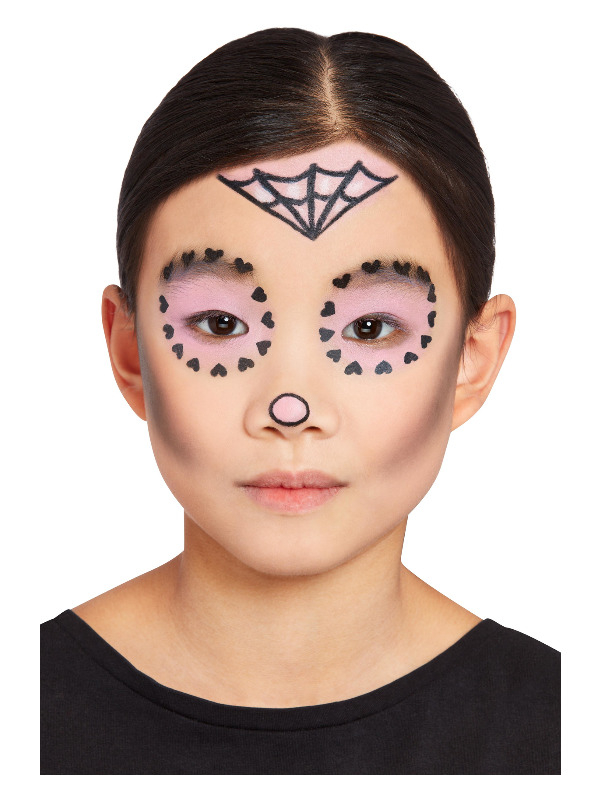 Day Of The Dead Pastel Make-Up Kit Kids 6 Day Of The Dead Pastel Make-Up Kit Kids - Afbeelding 4
