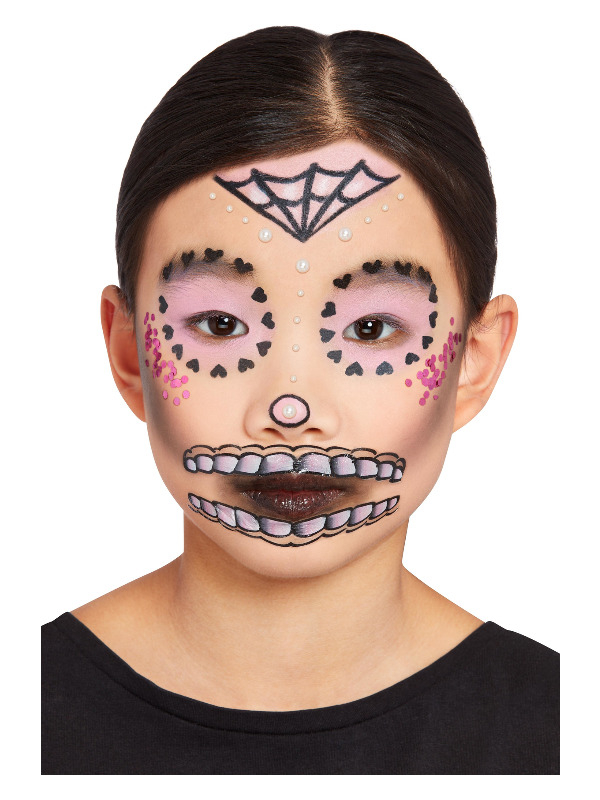 Day Of The Dead Pastel Make-Up Kit Kids 7 Day Of The Dead Pastel Make-Up Kit Kids - Afbeelding 5