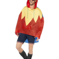 Festival Parrot Party Poncho -Feestkleding Winkel 600x800 2703