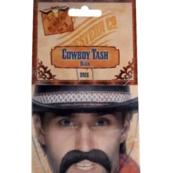 Cowboy Snor Zwart -Feestkleding Winkel 600x800 2714