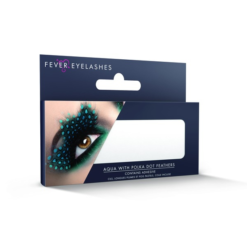 Nepwimpers Met Blauw Gestippelde Veren -Feestkleding Winkel 600x800 2746