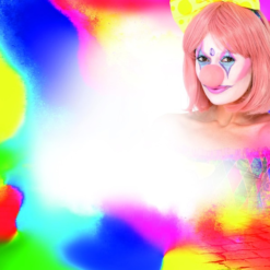 Pretty Clown Cosmetic Kit, Aqua -Feestkleding Winkel 600x800 2758