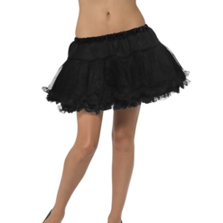 Zwarte Petticoat Met Satijnen Band