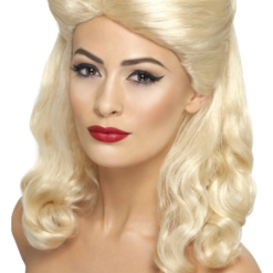 1940's Pin Up Blonde Pruik