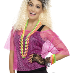 Fishnet Top Neon Roze