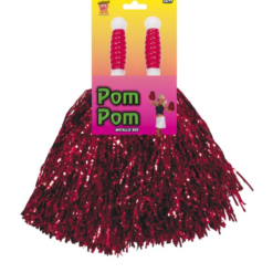 Pom Poms Metallic Red -Feestkleding Winkel 600x800 527