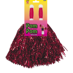 Pom Poms Metallic Red -Feestkleding Winkel 600x800 528