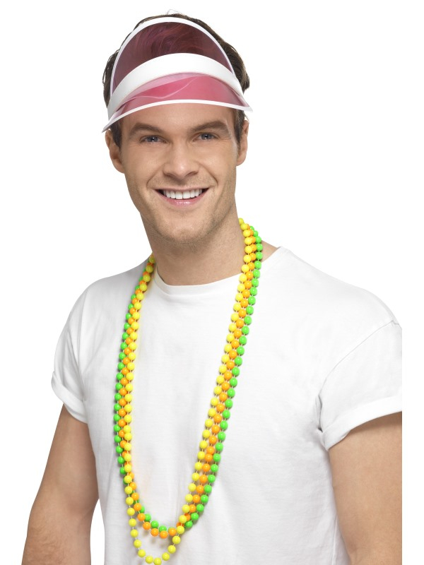 80's Zonnenklep Roze 4 80's Zonnenklep Roze - Afbeelding 2