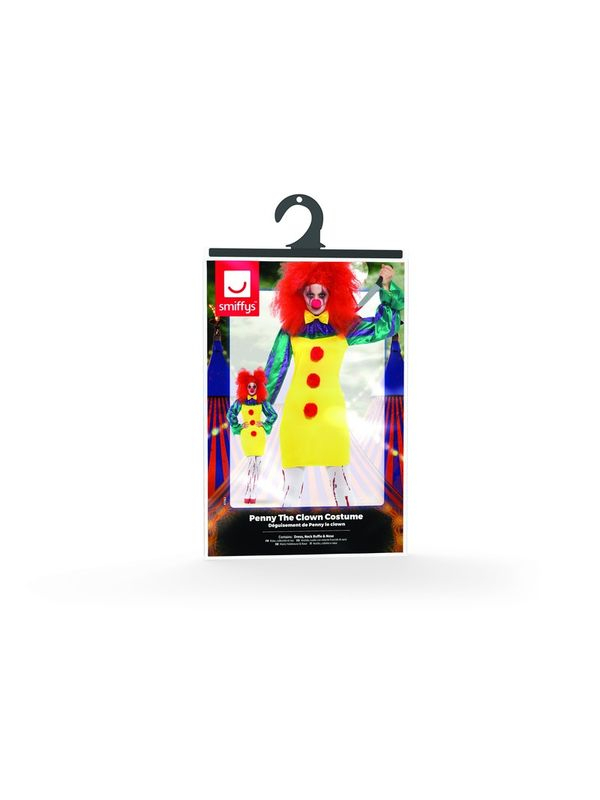 Classic Horror Clown Lady Kostuum 6 Classic Horror Clown Lady Kostuum - Afbeelding 4