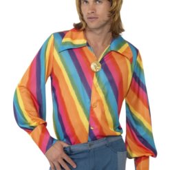 1970s Regenboog Heren Shirt