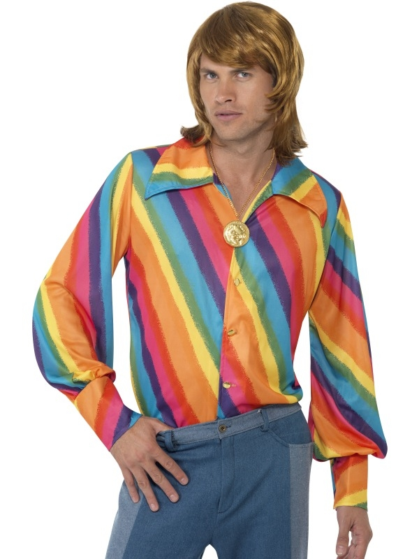 1970s Regenboog Heren Shirt 3 1970s Regenboog Heren Shirt