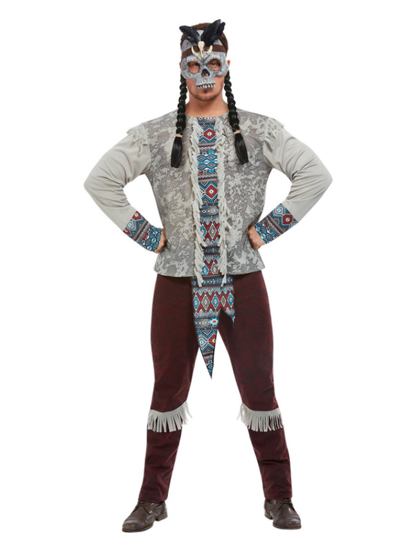 Dark Spirit Warrior Man Kostuum 4 Dark Spirit Warrior Man Kostuum - Afbeelding 2