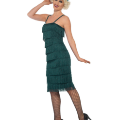 Flapper Kostuum Teal Green Lang -Feestkleding Winkel 600x800 871