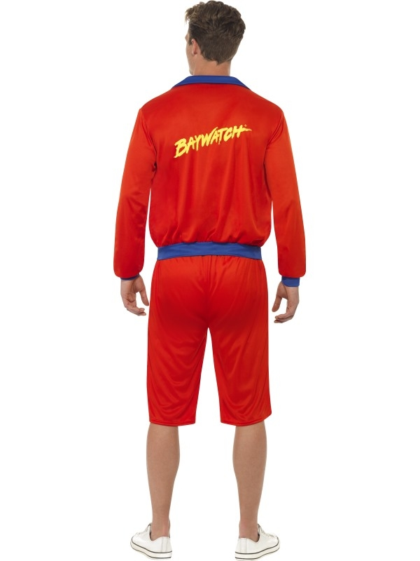 Baywatch Beach Lifeguard Heren Kostuum 4 Baywatch Beach Lifeguard Heren Kostuum - Afbeelding 2