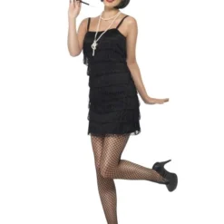 4-delig 1920's Flapper Verkleedsetje