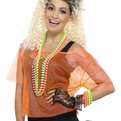 Fishnet Top Neon Oranje